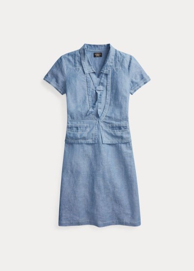 Women's Ralph Lauren Chambray Dresses | 021397XWO